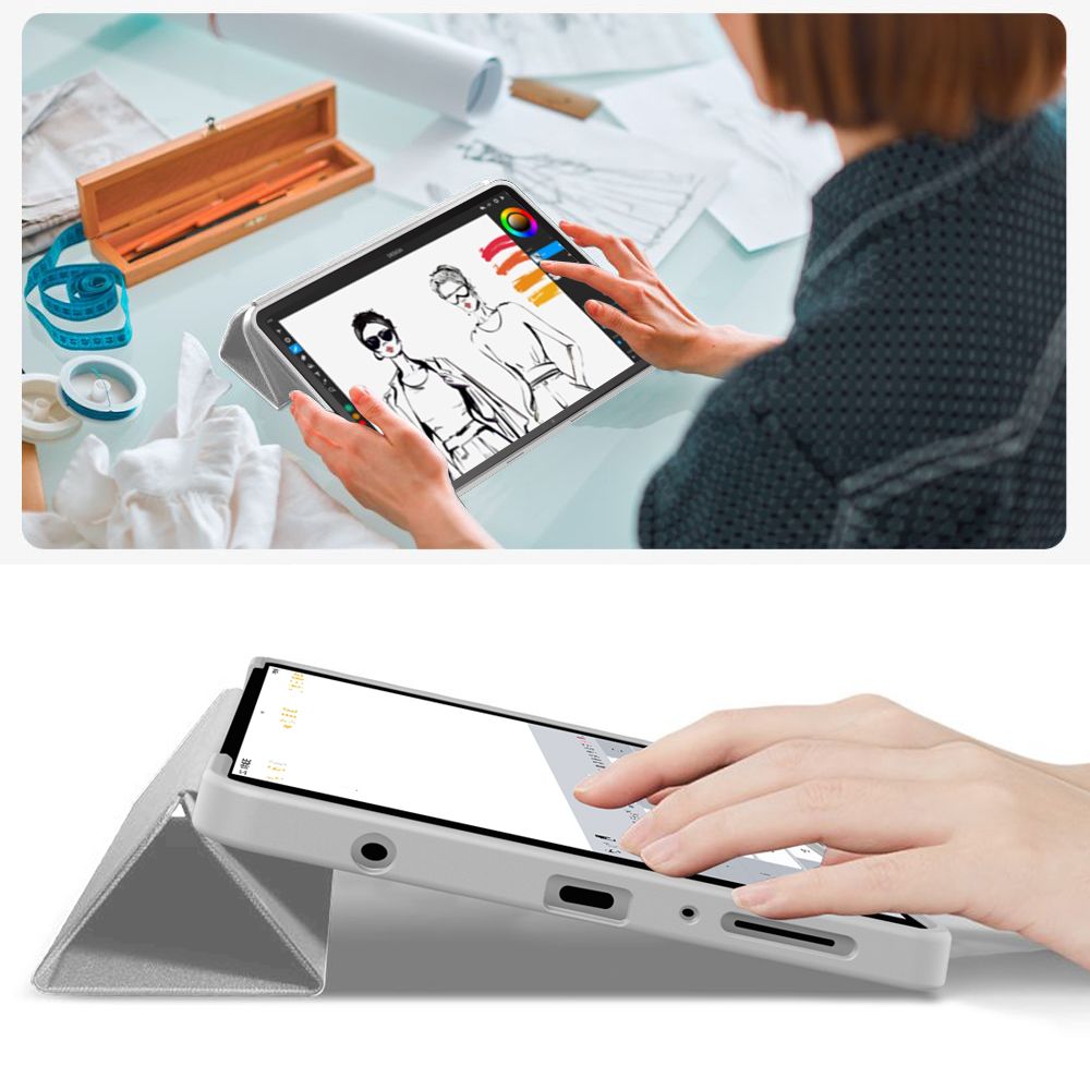 Tech-Protect Smartcase Galaxy Tab A9 / A11 8.7 X110 / X115 / X133 / X135 Grey - Image 8