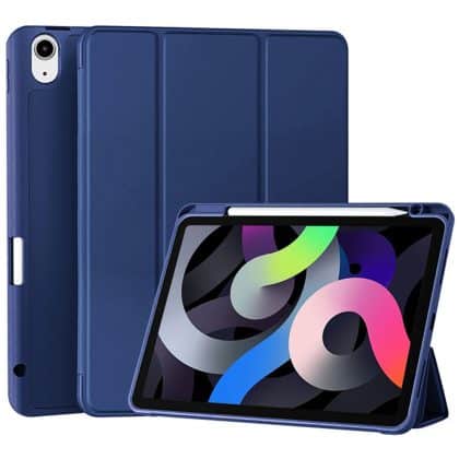 Techsuit - Flex Trifold (with Pencil Holder) - Samsung Galaxy Tab S11 Ultra - Dark Blue