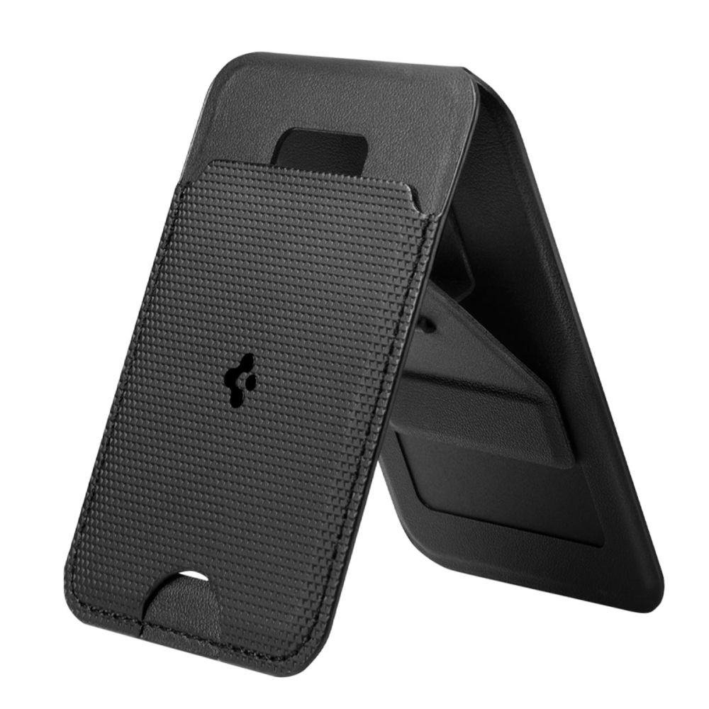 Spigen S314-1 Slim Fold Tripod Magsafe Universal Magnetic Card Holder Black - Image 2