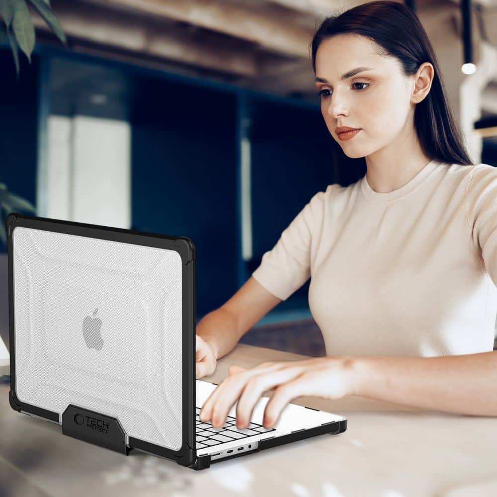 Tech-Protect Smartshell Pro Macbook Pro 14 M1 / M2 / M3 / M4 / M5 2021-2025 Black/clear - Image 9