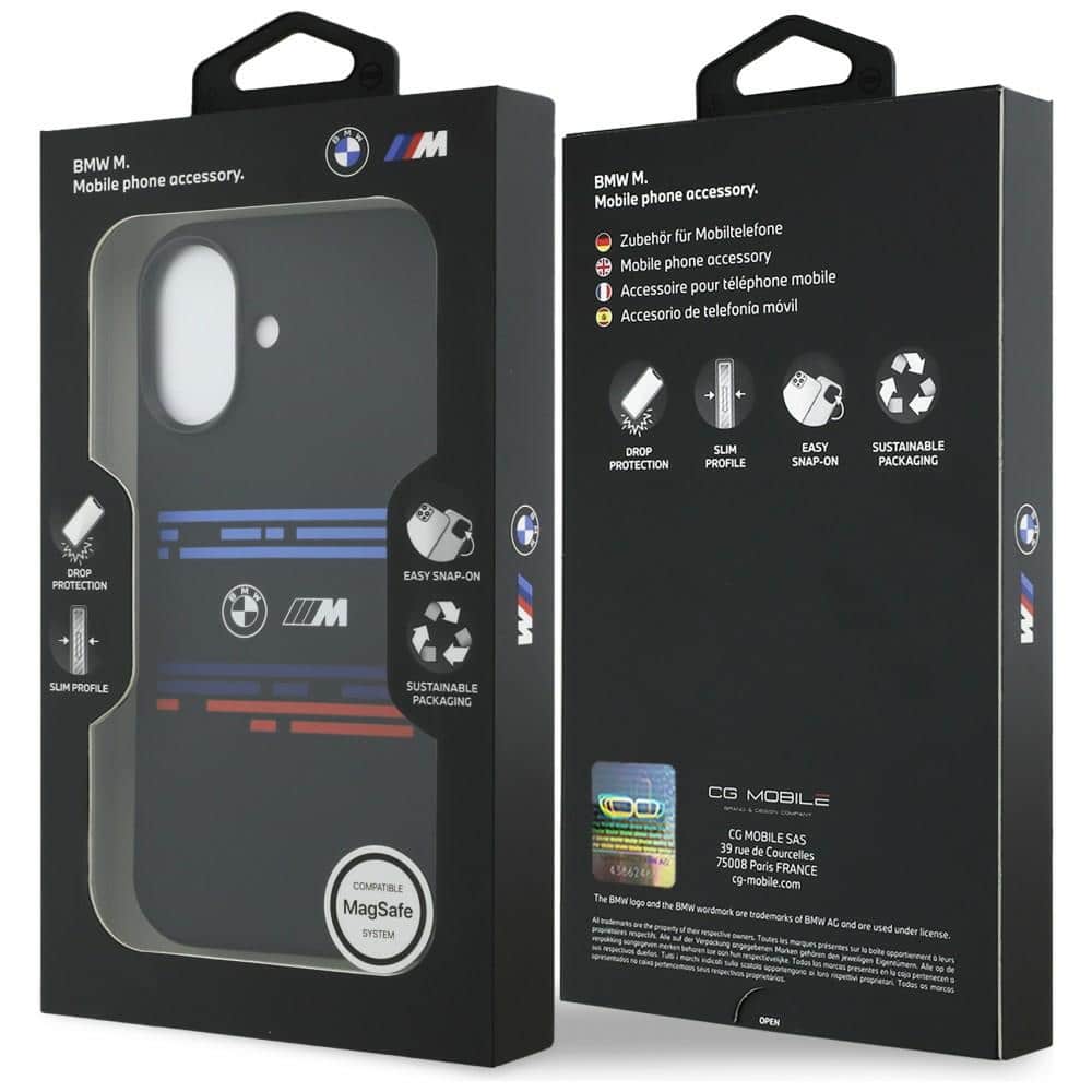 Bmw M Silicon Horizontal Line Magsafe Case For iPhone 17 Black - Image 8