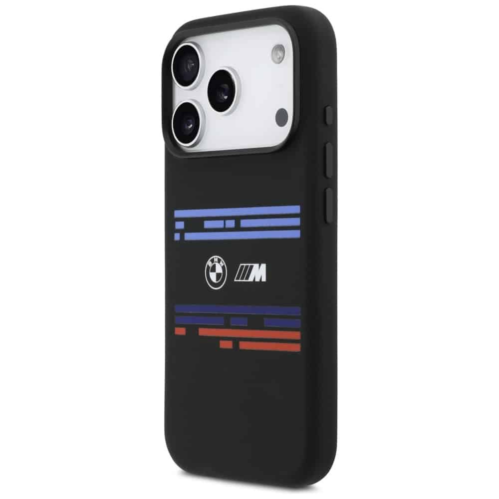 Bmw M Silicon Horizontal Line Magsafe Case For iPhone 17 Pro Black - Image 2
