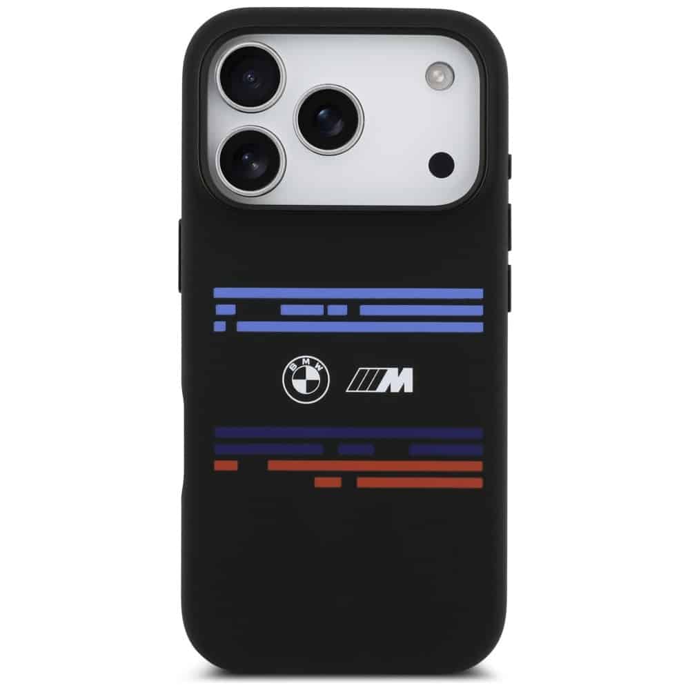 Bmw M Silicon Horizontal Line Magsafe Case For iPhone 17 Pro Black - Image 3