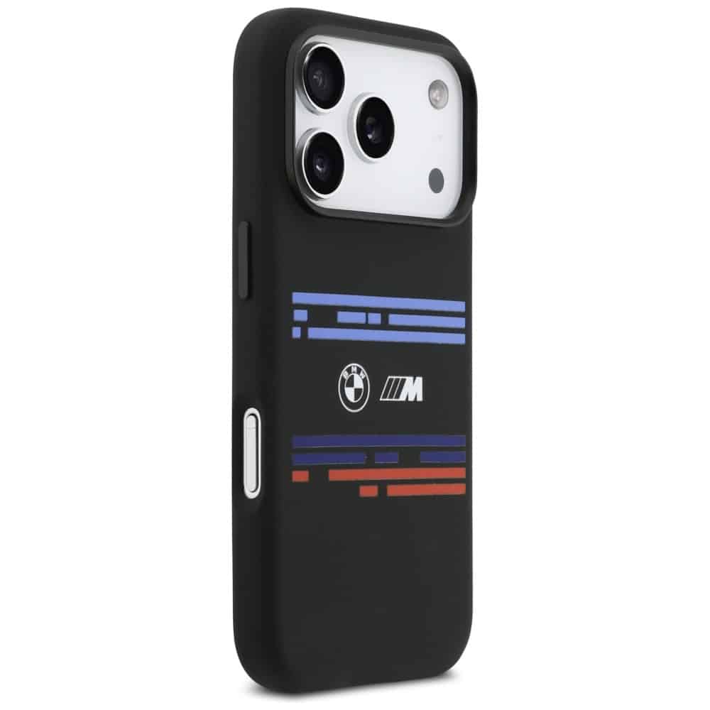 Bmw M Silicon Horizontal Line Magsafe Case For iPhone 17 Pro Black - Image 4
