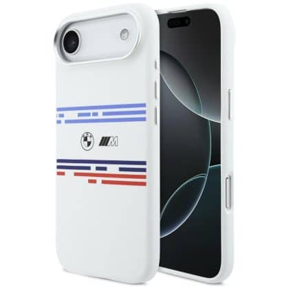 Bmw M Silicon Horizontal Line Magsafe Case For iPhone Air White
