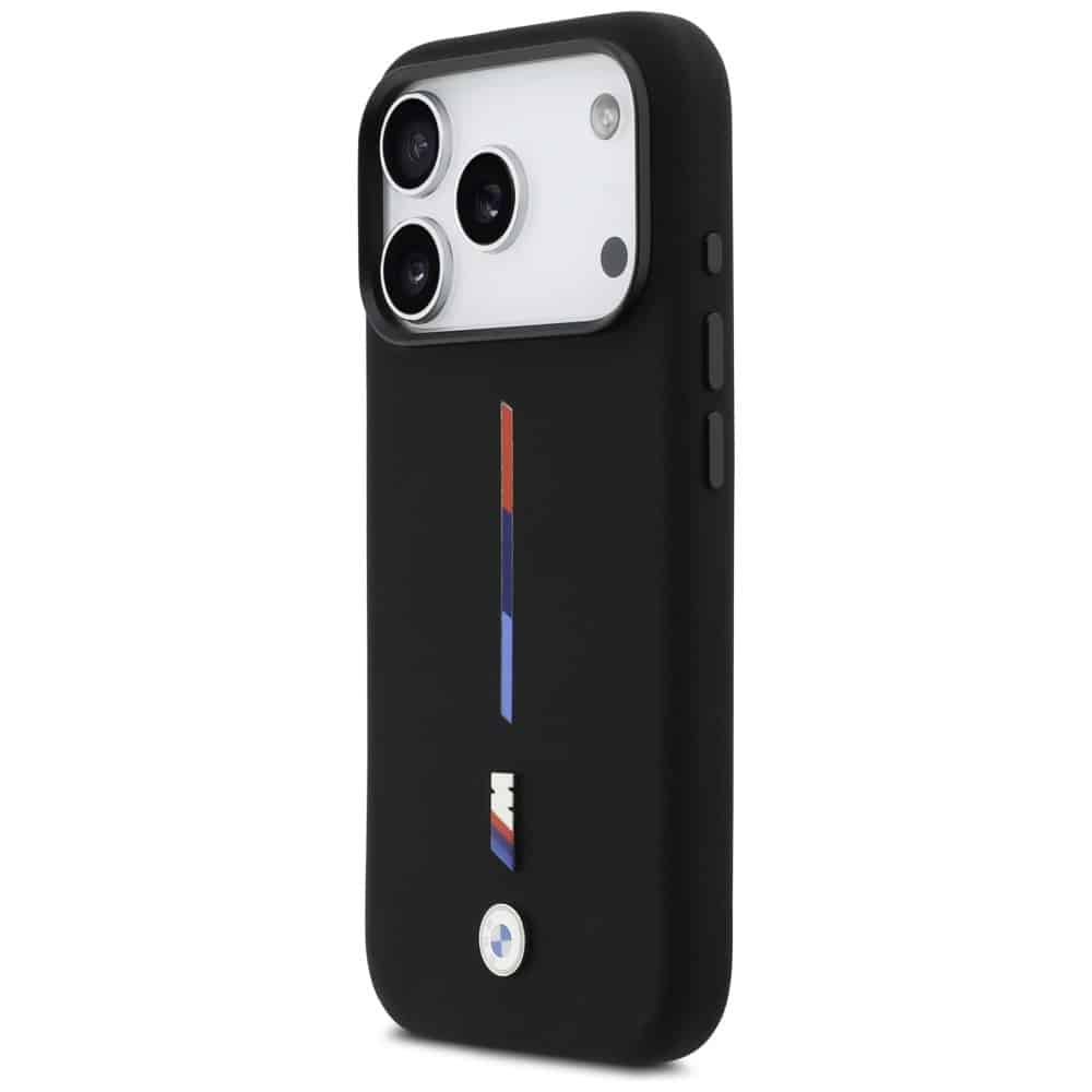 Bmw M Silicon Tricolor Line Magsafe Case For iPhone 17 Pro Black - Image 2