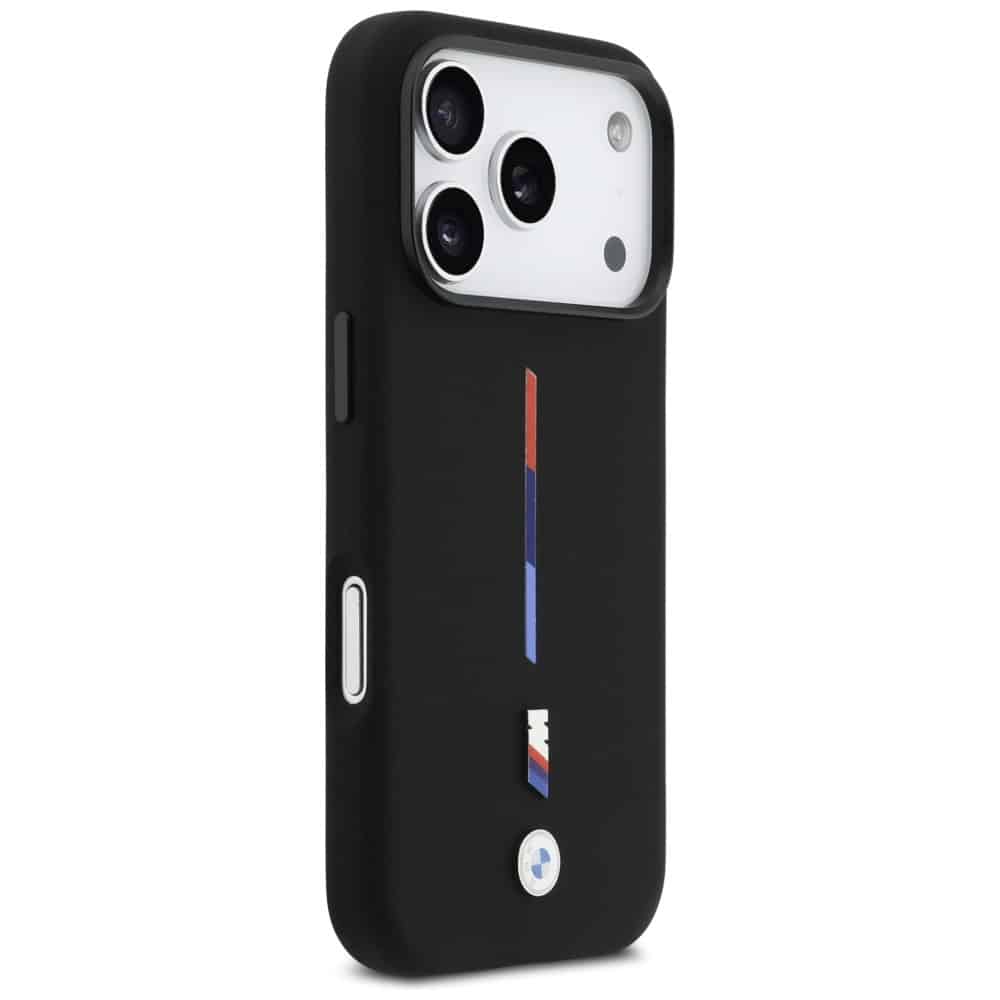 Bmw M Silicon Tricolor Line Magsafe Case For iPhone 17 Pro Black - Image 4