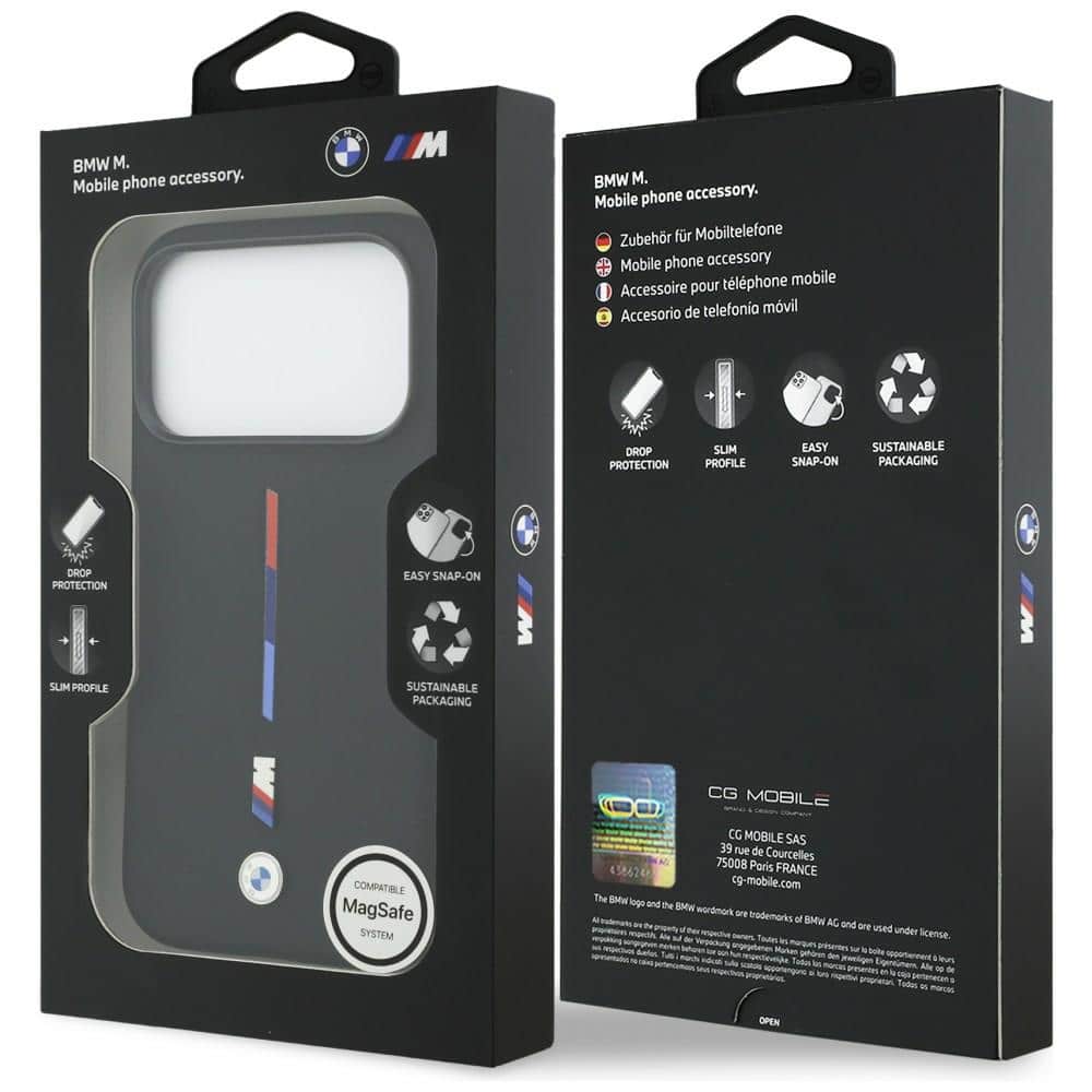 Bmw M Silicon Tricolor Line Magsafe Case For iPhone 17 Pro Black - Image 8
