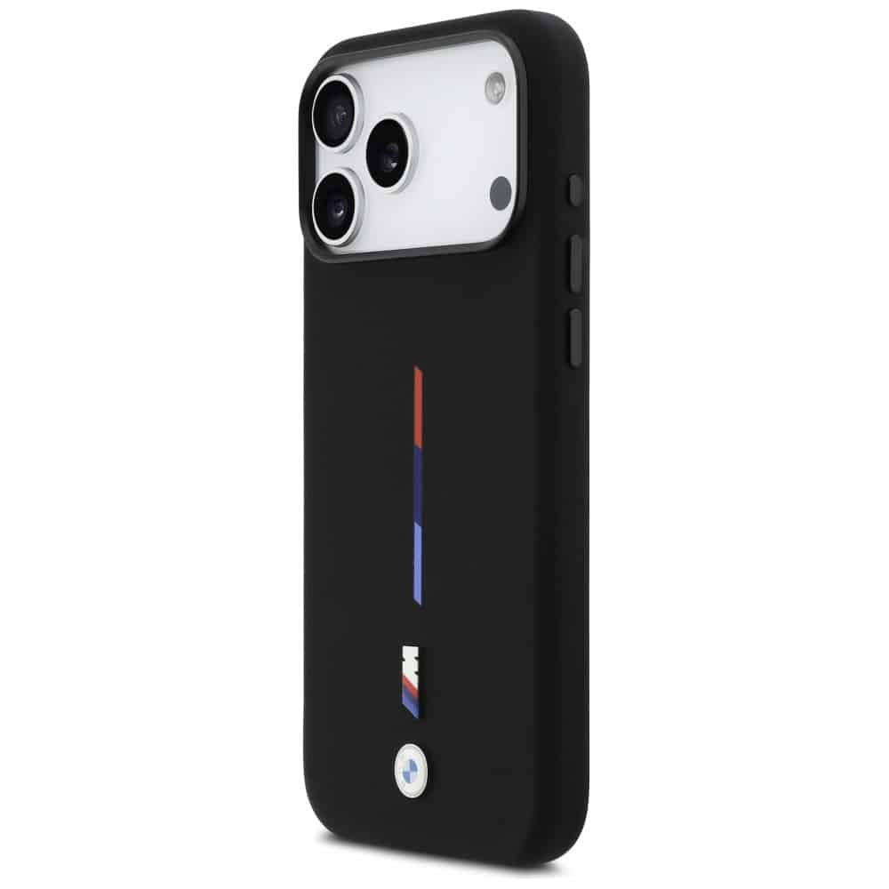 Bmw M Silicon Tricolor Line Magsafe Case For iPhone 17 Pro Max Black - Image 2