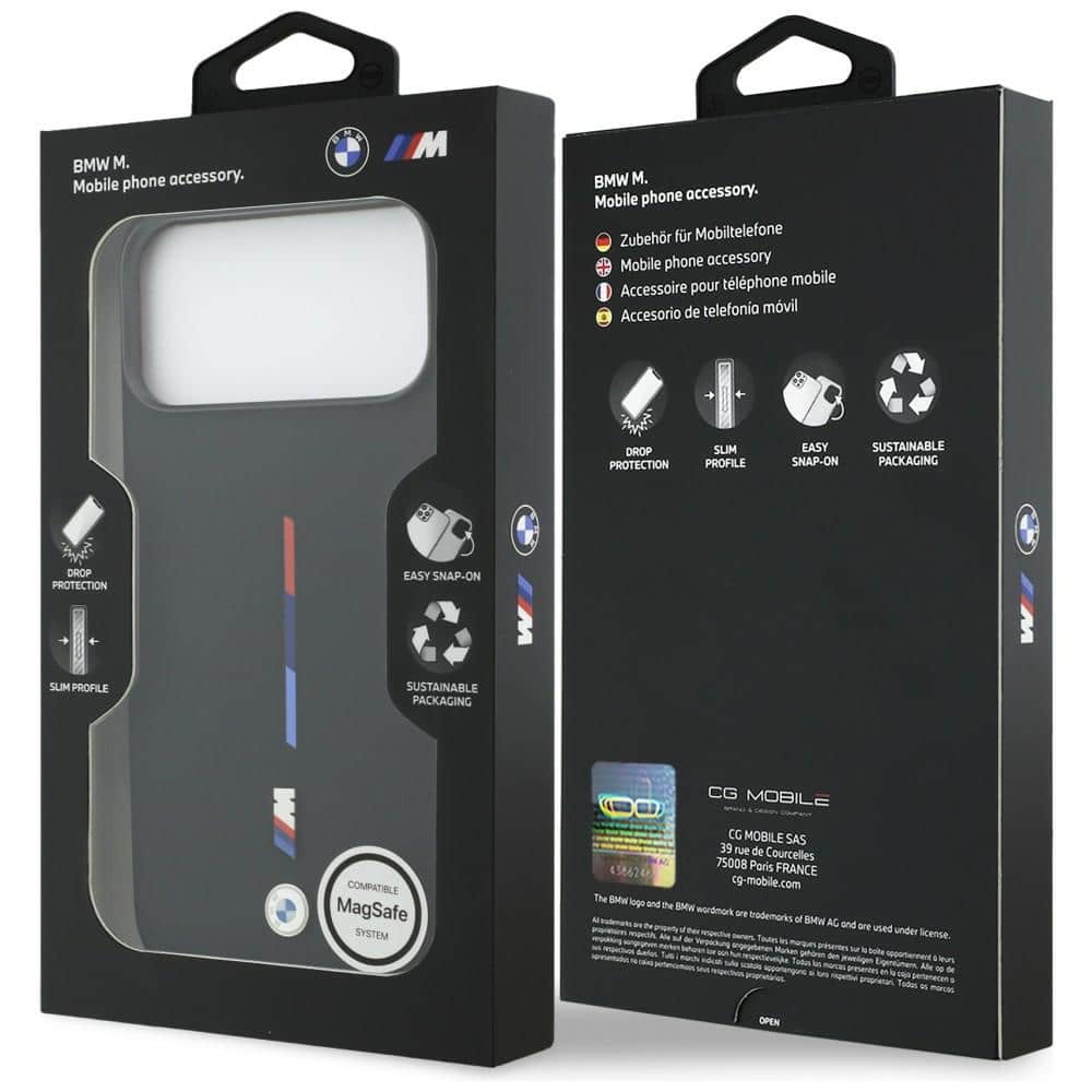 Bmw M Silicon Tricolor Line Magsafe Case For iPhone 17 Pro Max Black - Image 8