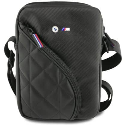 Bag Bmw Carbon Pockets & Metal Logo 8" Black