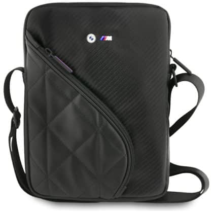 Bag Bmw Carbon Pockets & Metal Logo 10" Black