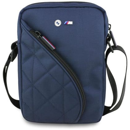 Bag Bmw Nylon Pockets & Metal Logo 8" Navy