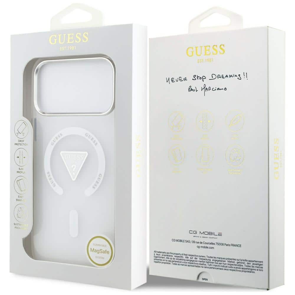 Guess IML Gradient Triangle Logo MagSafe - θήκη για Apple iPhone 17 Pro Max - Διάφανο - Image 8