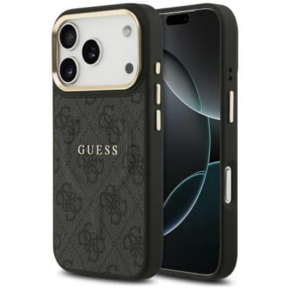 Case Guess 4g Pu Classic Logo Magsafe For iPhone 17 Pro Black
