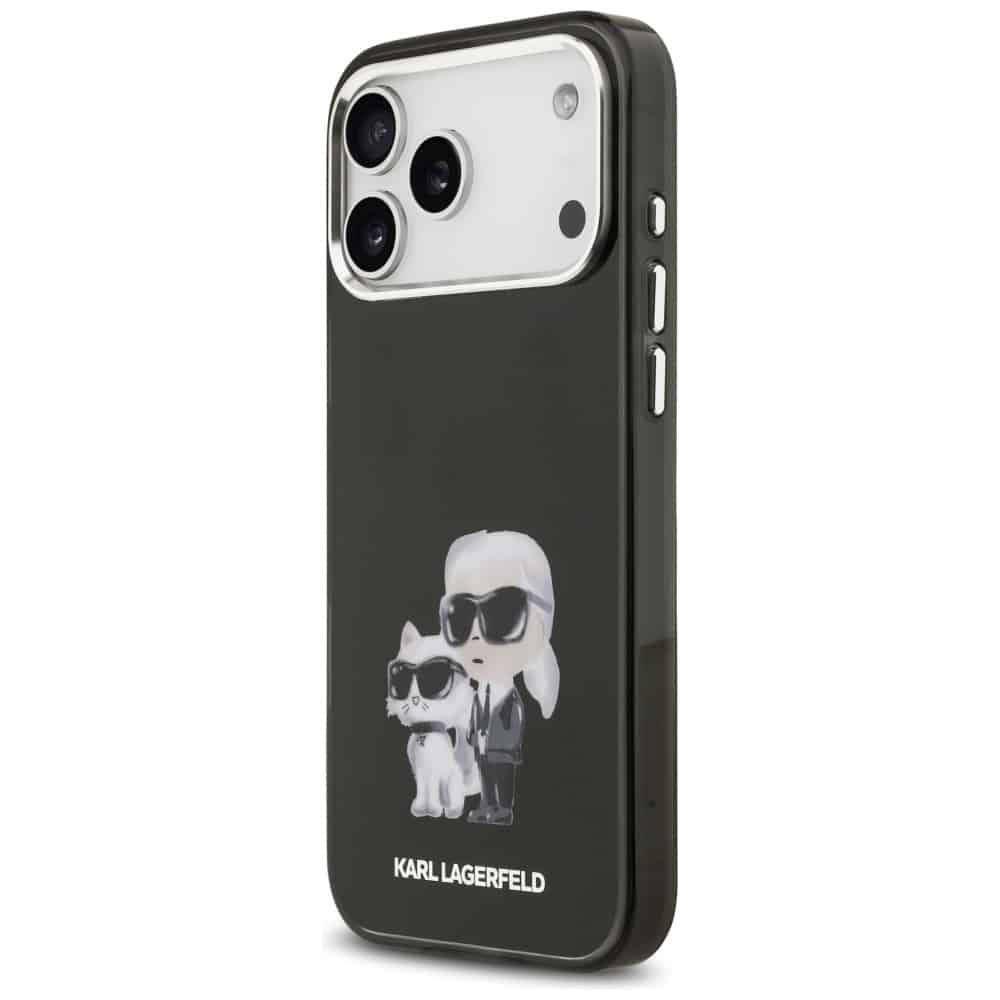 Karl Lagerfeld IML Aquarelle Karl & Choupette & Logo MagSafe - θήκη για Apple iPhone 17 Pro - Μαύρο - Image 2