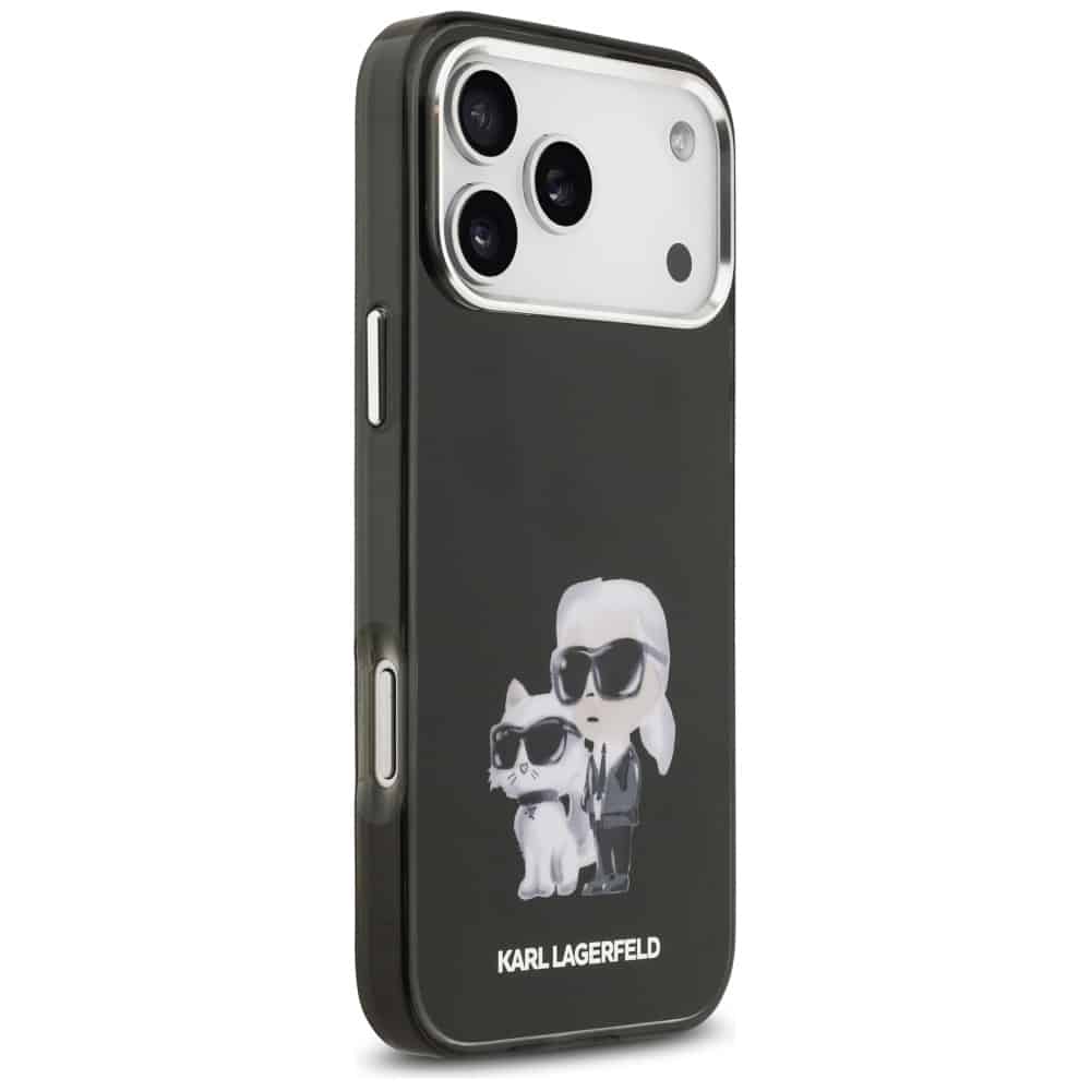 Karl Lagerfeld IML Aquarelle Karl & Choupette & Logo MagSafe - θήκη για Apple iPhone 17 Pro - Μαύρο - Image 4