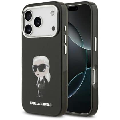 Karl Lagerfeld IML Aquarelle - θήκη για Apple iPhone 17 Pro - Μαύρο