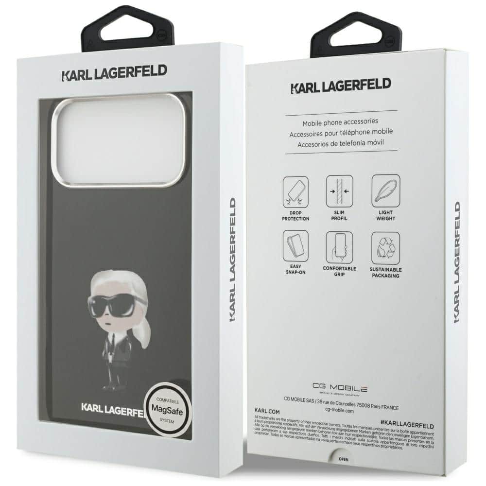 Karl Lagerfeld IML Aquarelle Karl & Logo - θήκη για Apple iPhone 17 Pro Max - Μαύρο - Image 8