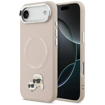 Karl Lagerfeld Karl Lagerfeld Karl & Choupette Pins MagSafe - θήκη για Apple iPhone Air - Ροζ