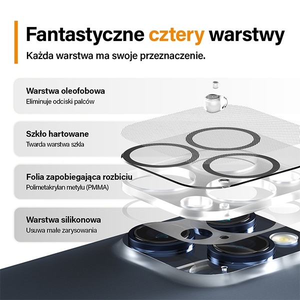 Panzerglass Picture Perfect iPhone 15 Pro 6.1" / 15 Pro Max 6.7" Black 1137 Camera Lens - Image 3