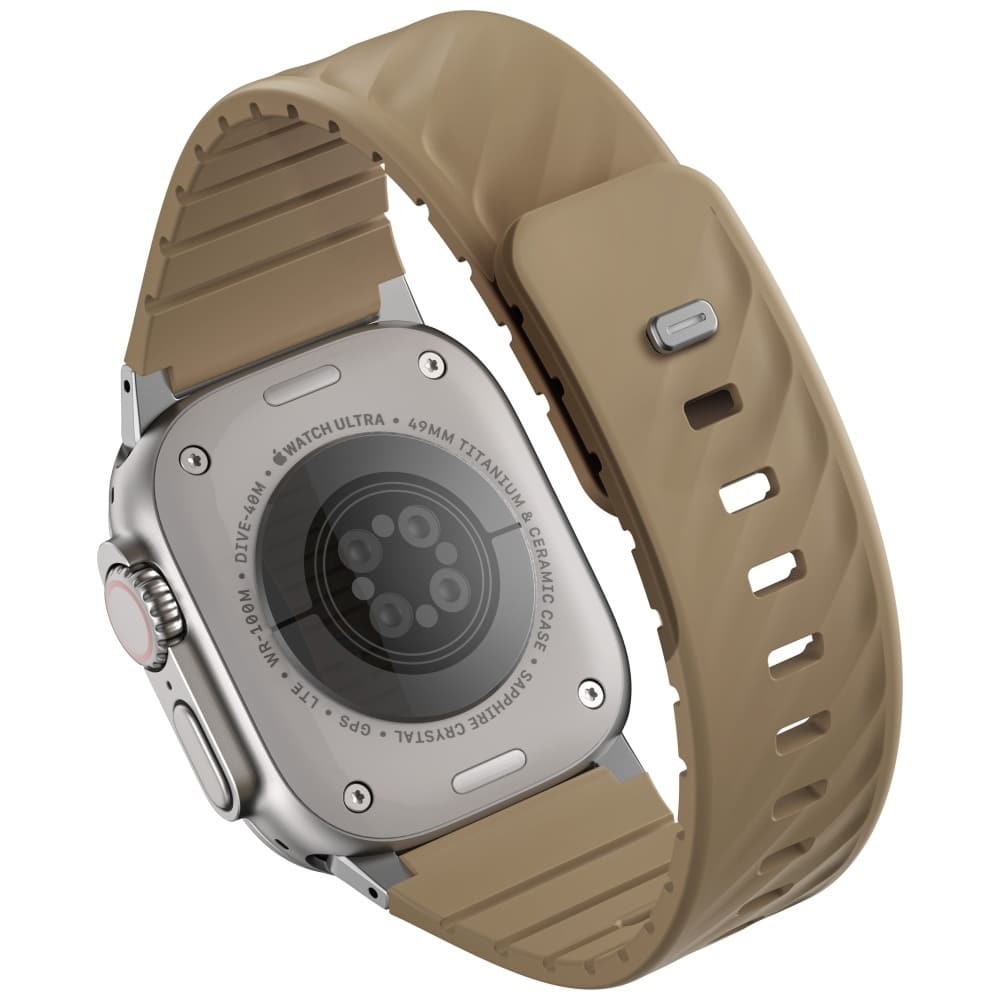 Strap Uniq Fluo για Apple Watch 49/46/45/44/42/41/40mm Magnetic Beige - Image 2