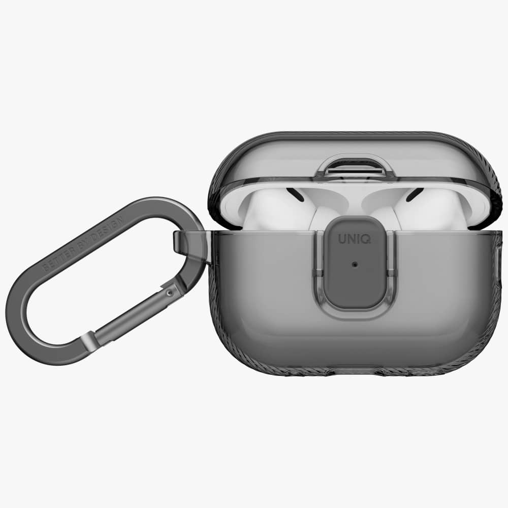 Case Uniq Glase Pro For Airpods Pro 3 Lock Case Smoke - Image 2