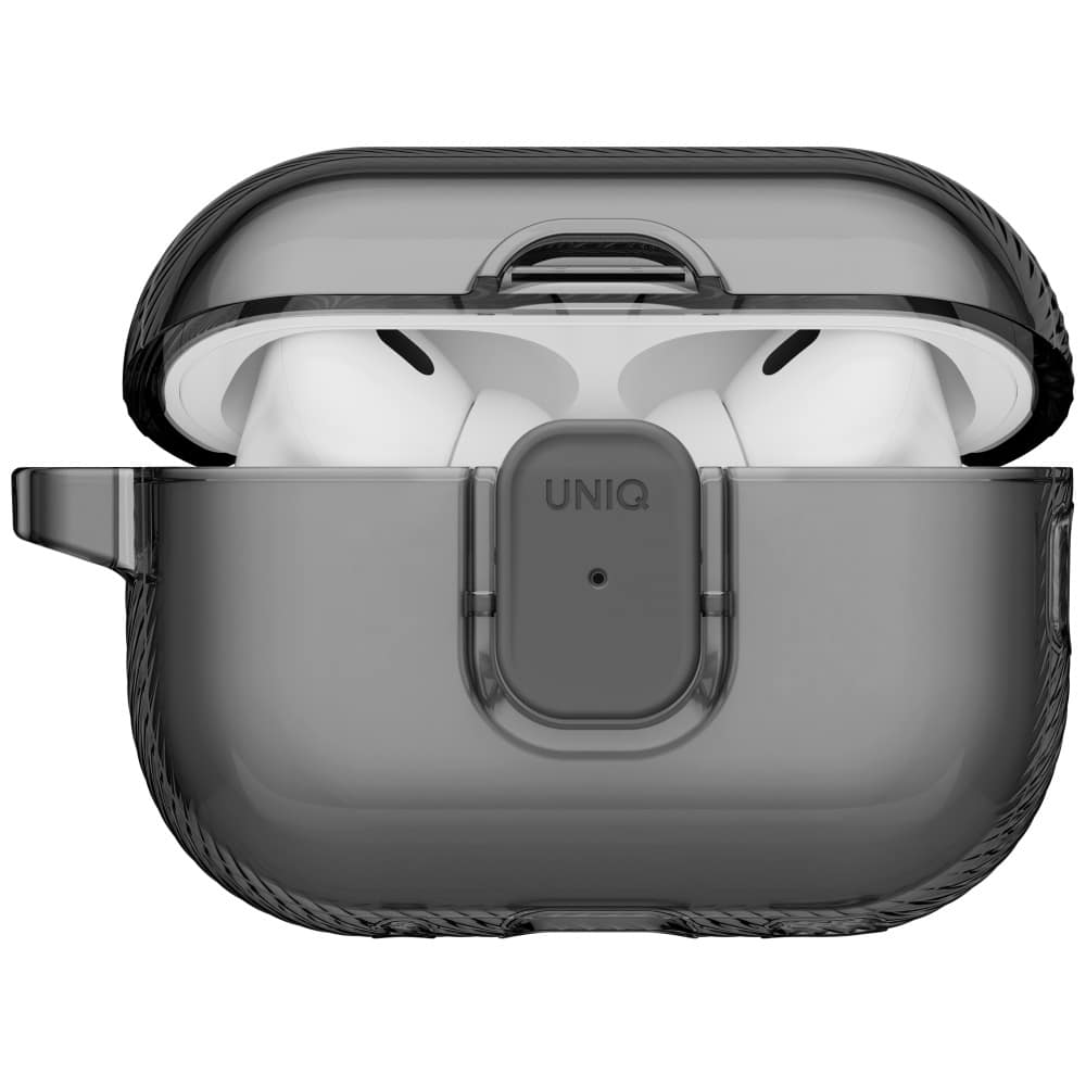 Case Uniq Glase Pro For Airpods Pro 3 Lock Case Smoke - Image 3