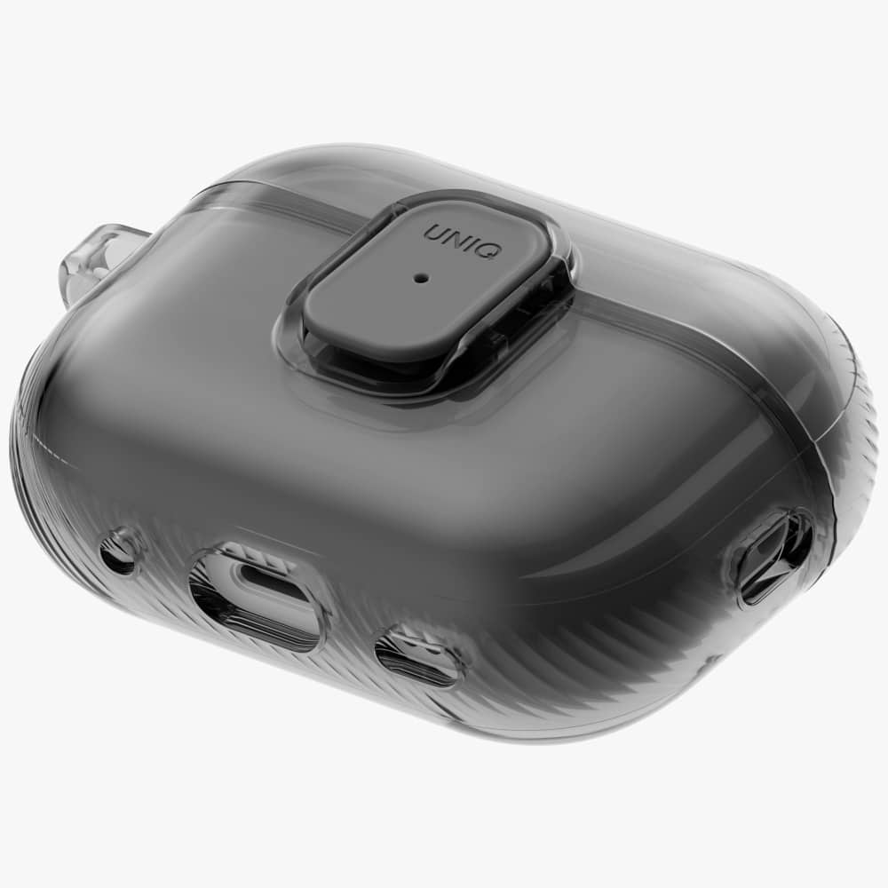 Case Uniq Glase Pro For Airpods Pro 3 Lock Case Smoke - Image 5