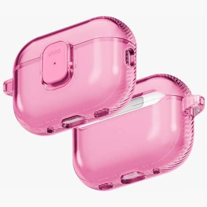 Case Uniq Glase Pro For Airpods Pro 3     Lock Case Pink