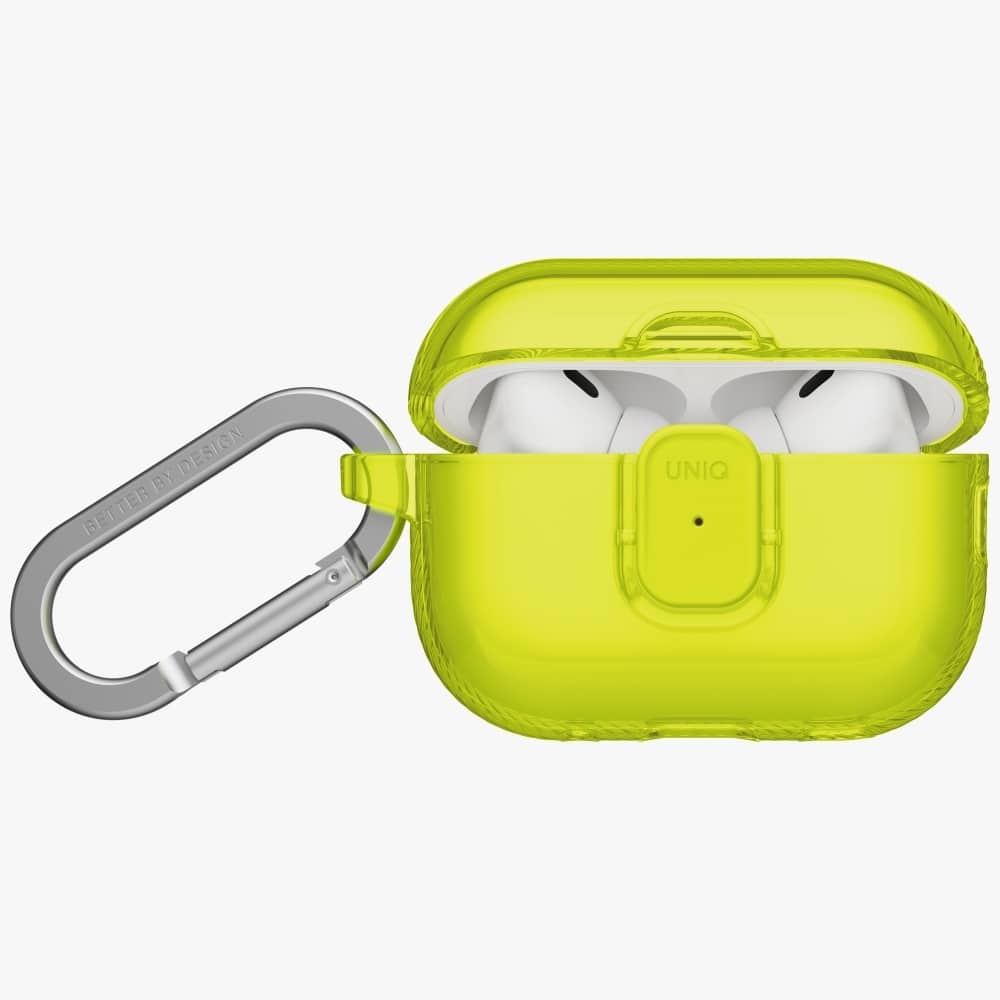 Case Uniq Glase Pro For Airpods Pro 3 Lock Case Yellow - Image 2
