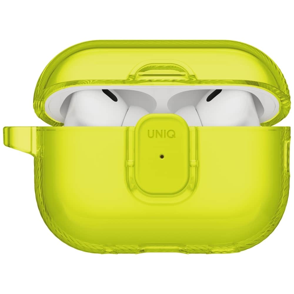 Case Uniq Glase Pro For Airpods Pro 3 Lock Case Yellow - Image 3