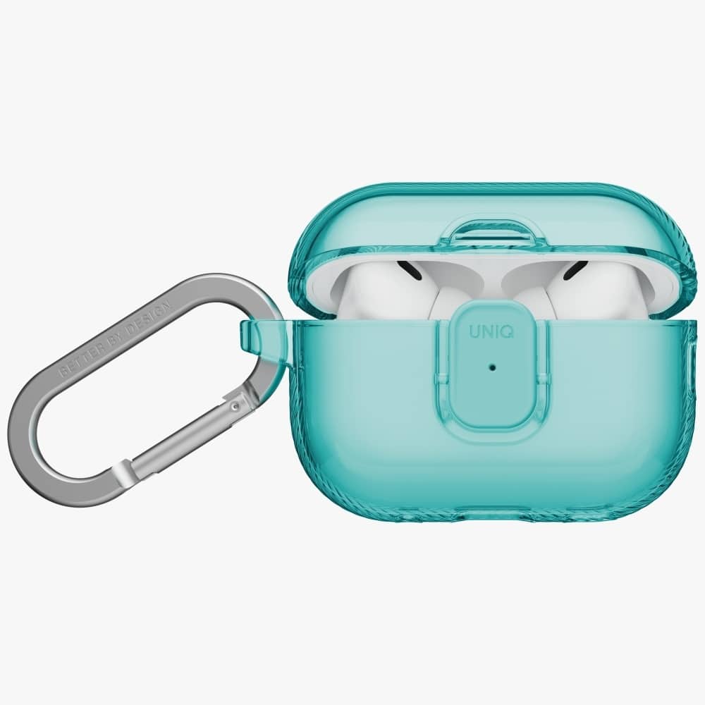 Case Uniq Glase Pro For Airpods Pro 3 Lock Case Turquoise - Image 2