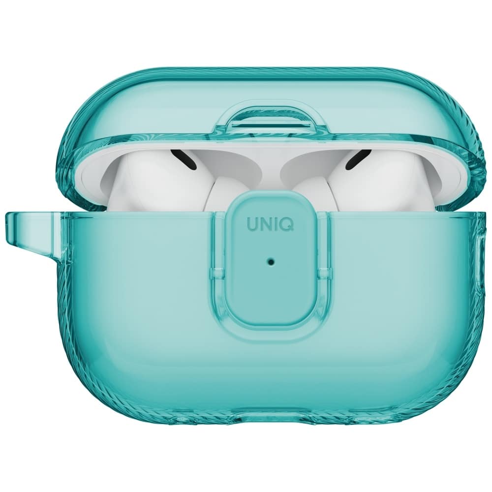 Case Uniq Glase Pro For Airpods Pro 3 Lock Case Turquoise - Image 3