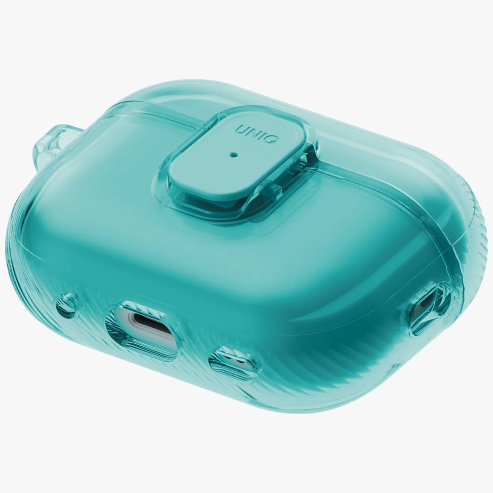 Case Uniq Glase Pro For Airpods Pro 3 Lock Case Turquoise - Image 5