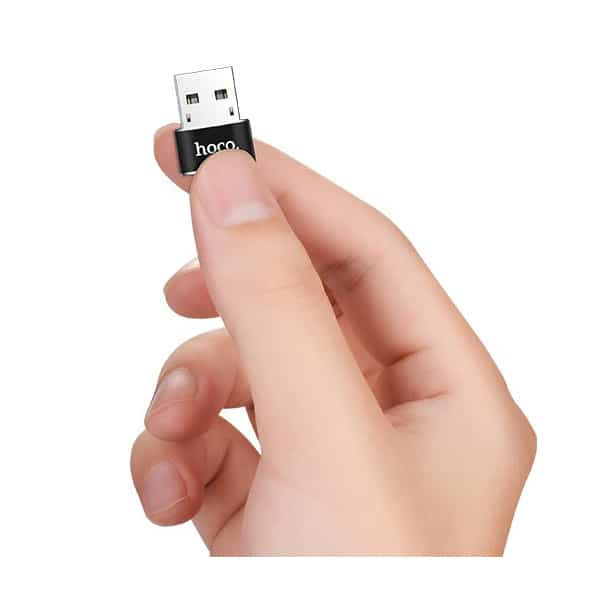 Usb-C To Usb-A Adapter Hoco Ua6, Black - Image 3