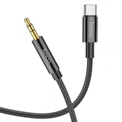 Usb-C To 3.5mm Audio Καλώδιο Hoco Upa19, 1m, Black