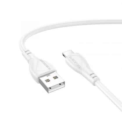 Usb-A To Lightning Καλώδιο Borofone Bx121 Energy, 18w, 2.4a, 1m, White