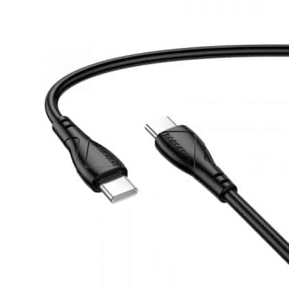 Usb-C To Usb-C Καλώδιο Borofone Bx121 Energy, 60w, 3a, 1m, Black