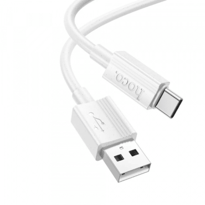 Usb-A To Usb-C Καλώδιο Hoco X107, 18w, 3a, 1m, White