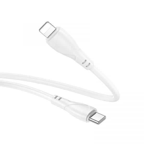 Usb-C To Lightning Καλώδιο Borofone Bx121 Energy, 27w, 1m, White - Image 2