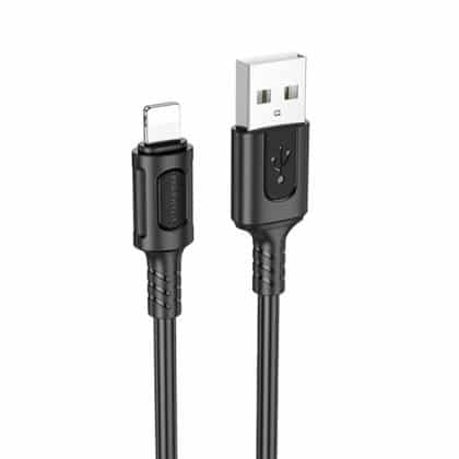 Usb-A To Lightning Καλώδιο Borofone Bx111 Feliz, 18w, 2.4a, 1m, Black