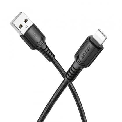 Usb-A To Lightning Καλώδιο Borofone Bx116 Certain, 18w, 2.4a, 1m, Black