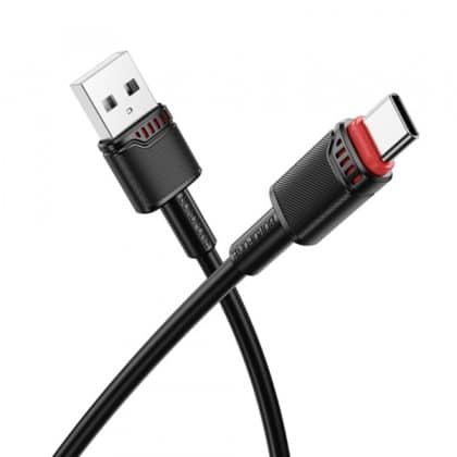 Usb-A To Usb-C Καλώδιο Borofone Bx110 Beneficio, 18w, 3a, 1m, Black