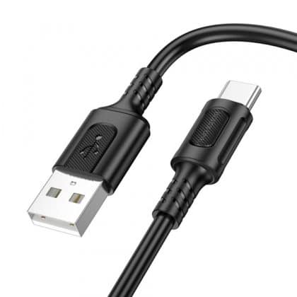Usb-A To Usb-C Καλώδιο Borofone Bx111 Feliz, 20w, 3a, 1m, Black