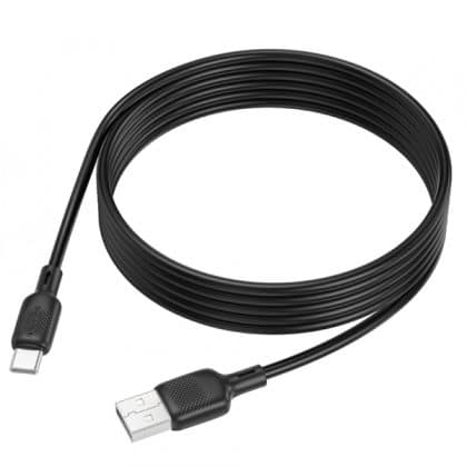 Usb-A To Usb-C Καλώδιο Borofone Bx113 Lenny, 18w, 3a, 2m, Black