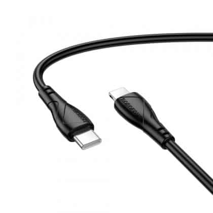 Usb-C To Lightning Καλώδιο Borofone Bx121 Energy, 27w, 1m, Black