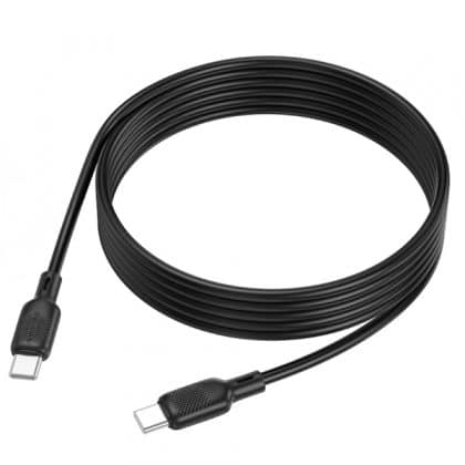 Usb-C To Usb-C Καλώδιο Borofone Bx113 Lenny, 60w, 3a, 2m, Black