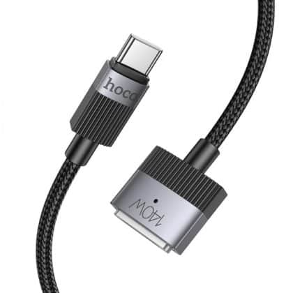 Usb-C To Magsafe 3 Καλώδιο Hoco U141, 140w, 5a, 1.8m, Black