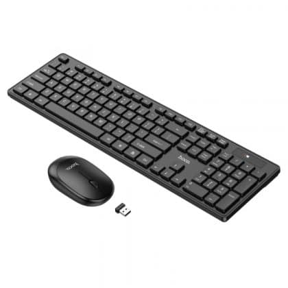 Wireless Keyboard And Mouse Combo Hoco Gm17, Black